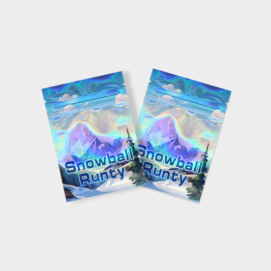 Snowball Runty 1G Mylar Bags