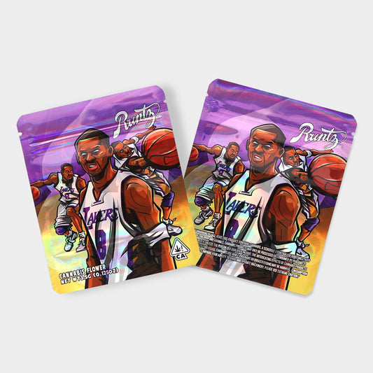 Runty Lakers 24 3.5G Mylar Bags