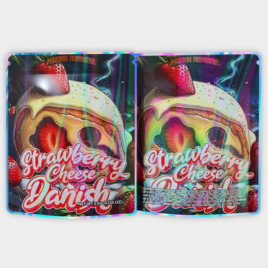 Strawberry Cheese Danish 3.5G Mylar Bags