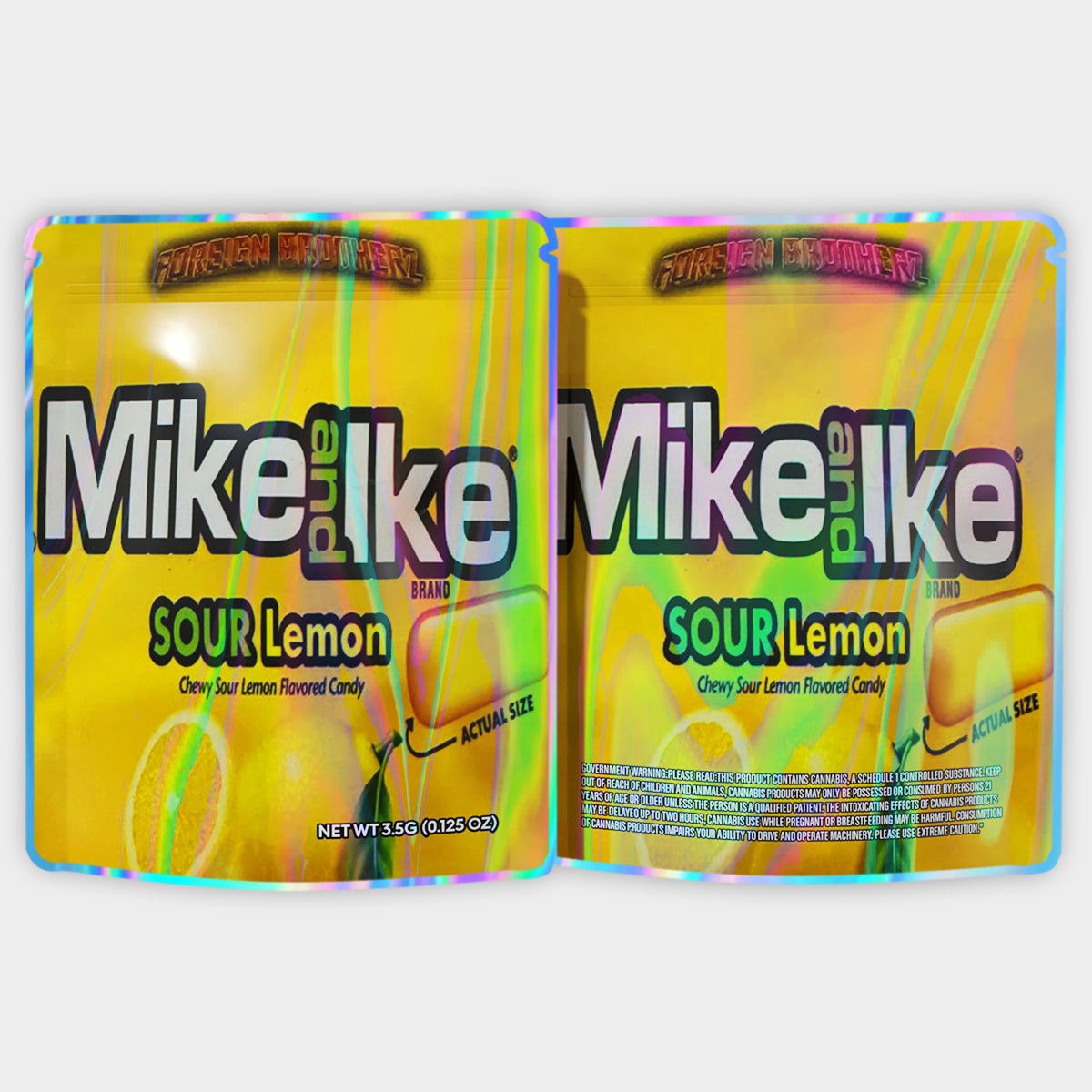 Mike Puelke Sour Lemon 3.5G Mylar Bags
