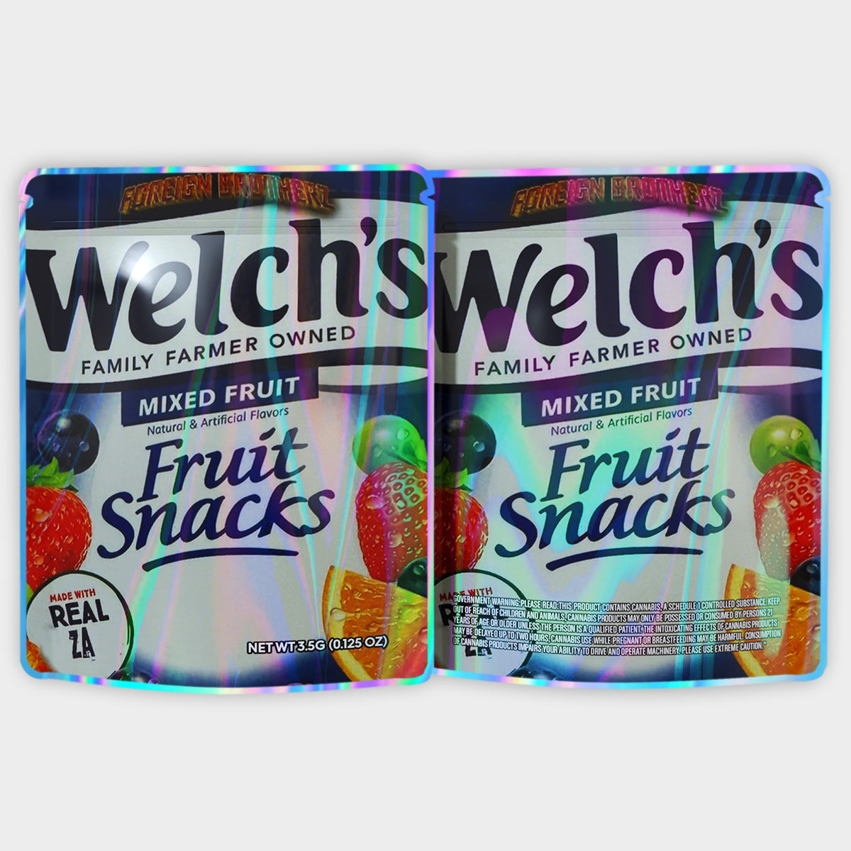 Welch's Fruit Snacks 3.5G Mylar Bags