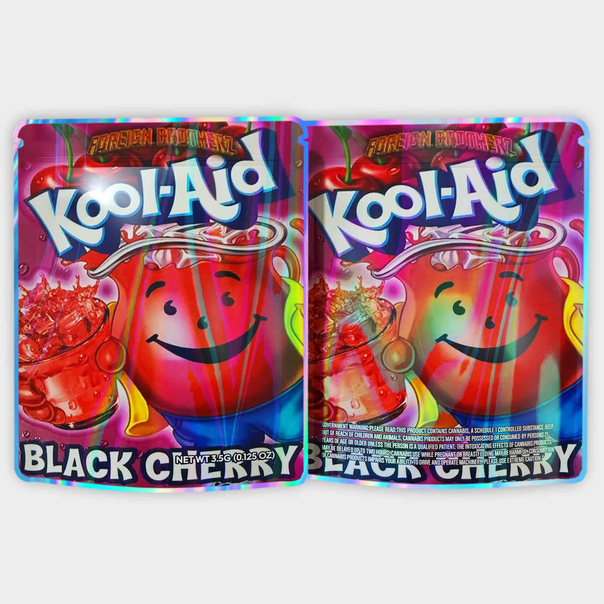 Kool Aid Black Cherry 3.5G Mylar Bags