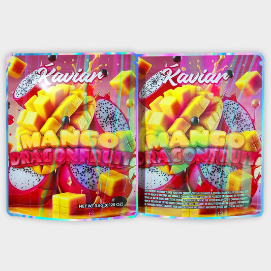 Kaviar Mango Dragonfruit 3.5G Mylar Bags