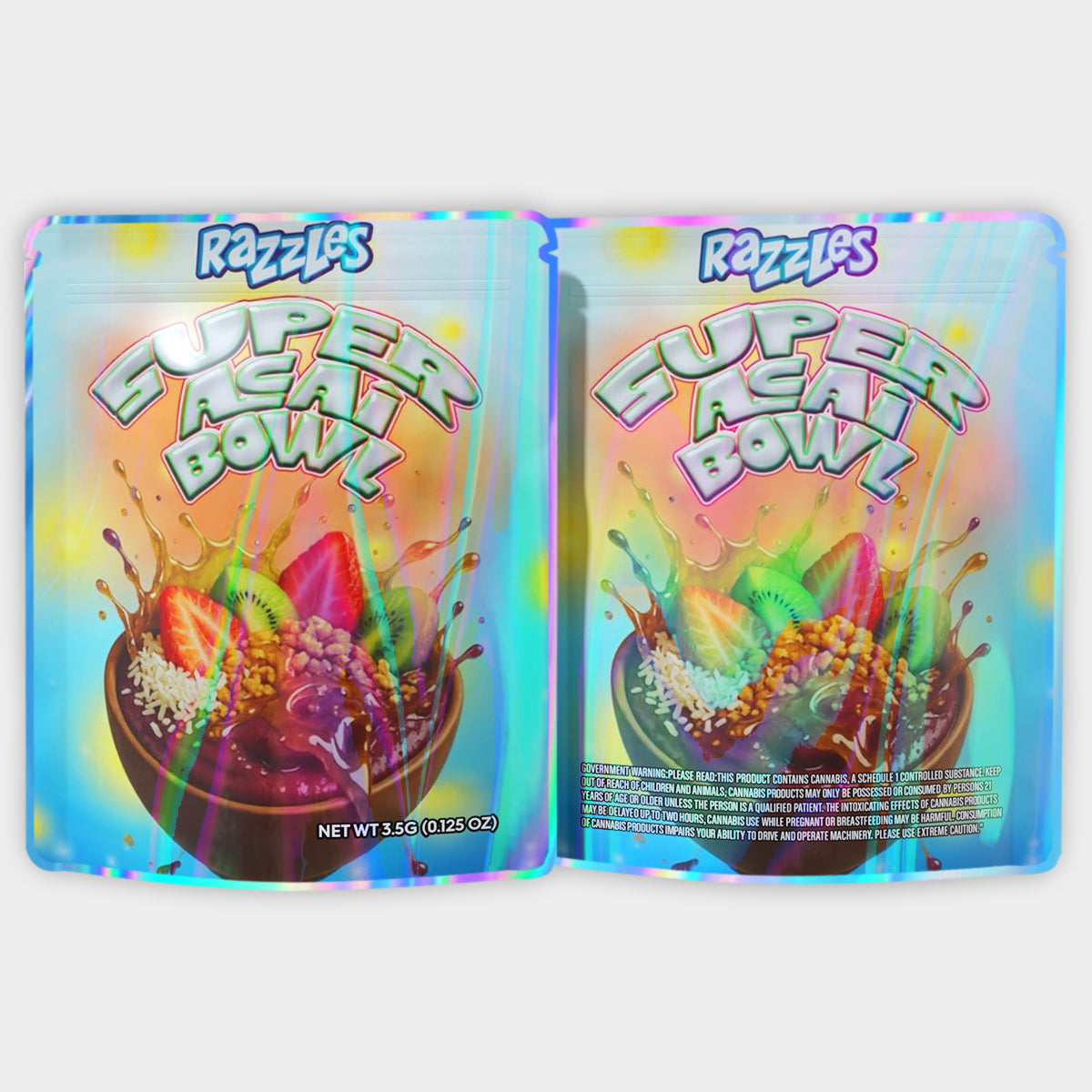 Razzles Super Acai Bowl 3.5G Mylar Bags
