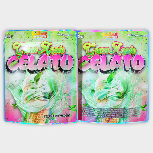 Green Apple Gelato 3.5G Mylar Bags