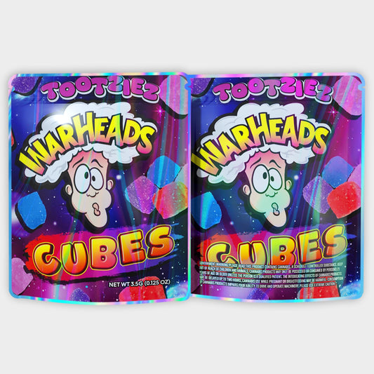 Tootziez Warheads Cubes 3.5G Mylar Bags