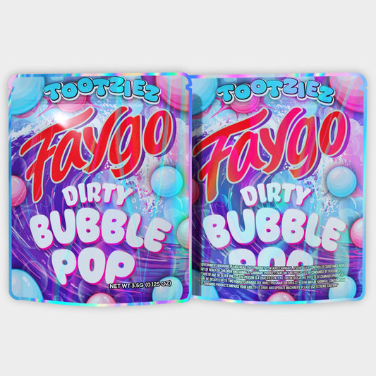 Tootziez Faygo Dirty Bubble Pop 3.5G Mylar Bags