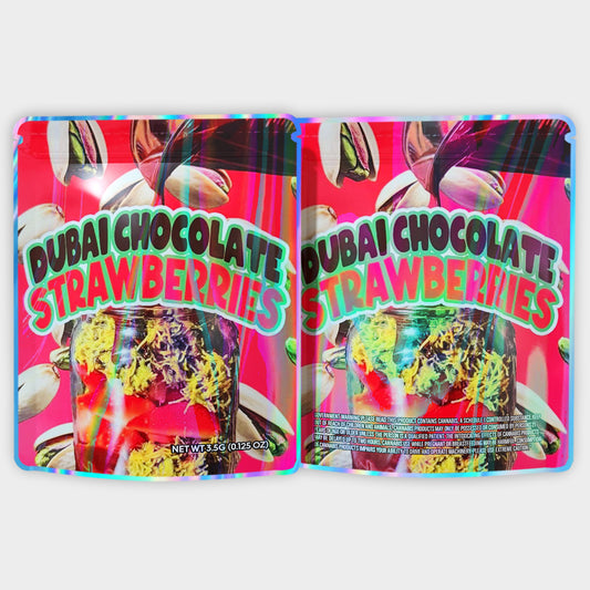 Dubai Chocolate Strawberries 3.5G Mylar Bags