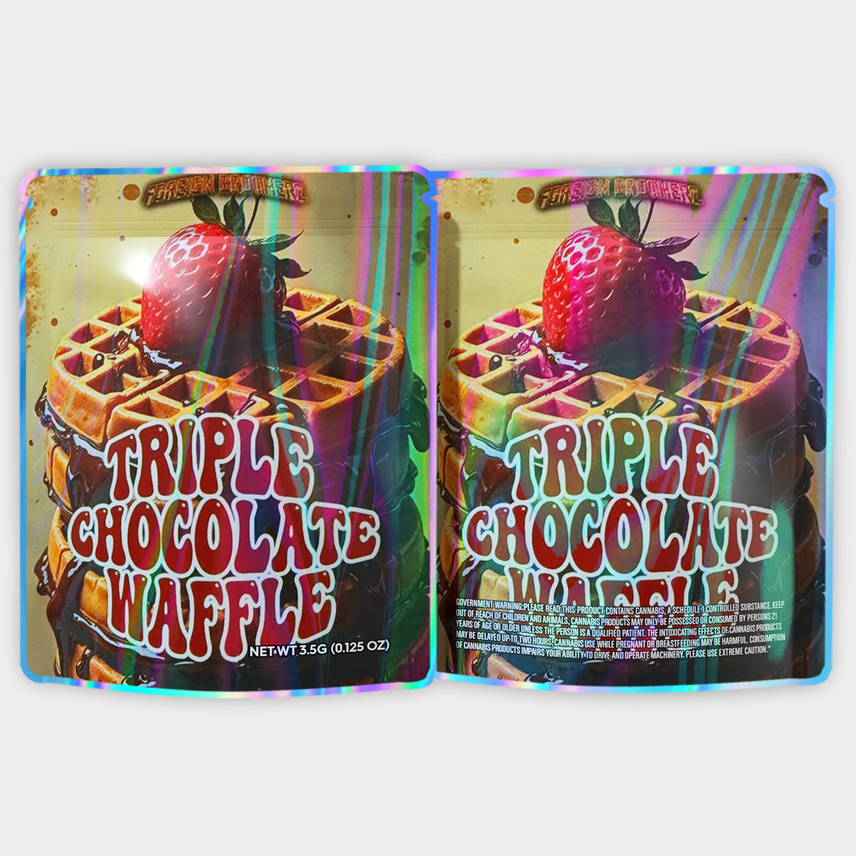 Triple Chocolate Waffle 3.5G Mylar Bags