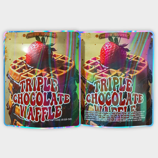 Triple Chocolate Waffle 3.5G Mylar Bags