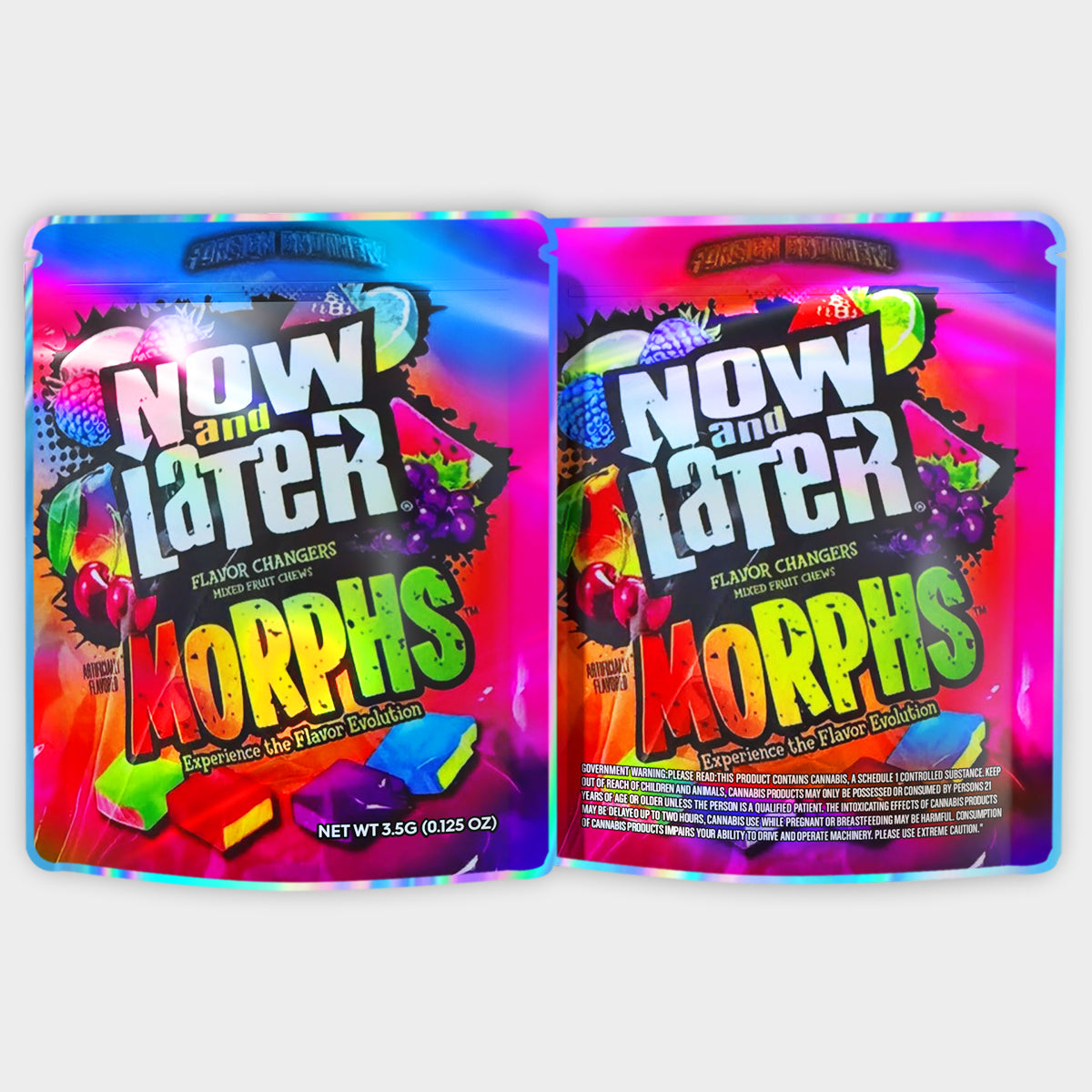 Now And Later Morphs 3.5G Mylar Bags