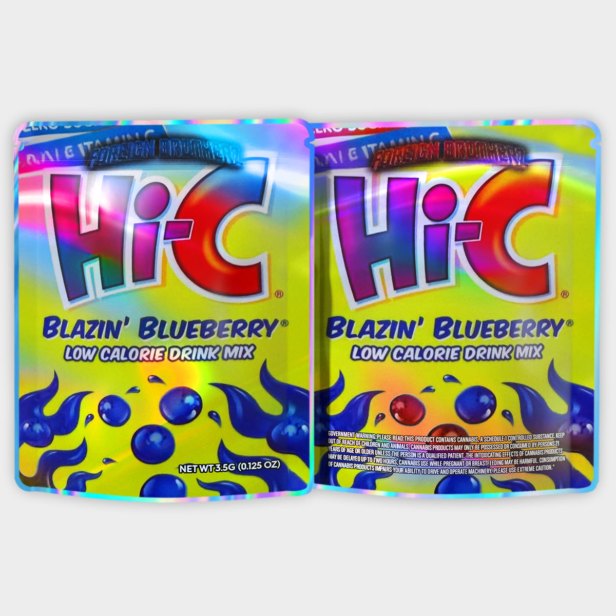Hi-C Blazin' Blueberry 3.5G Mylar Bags