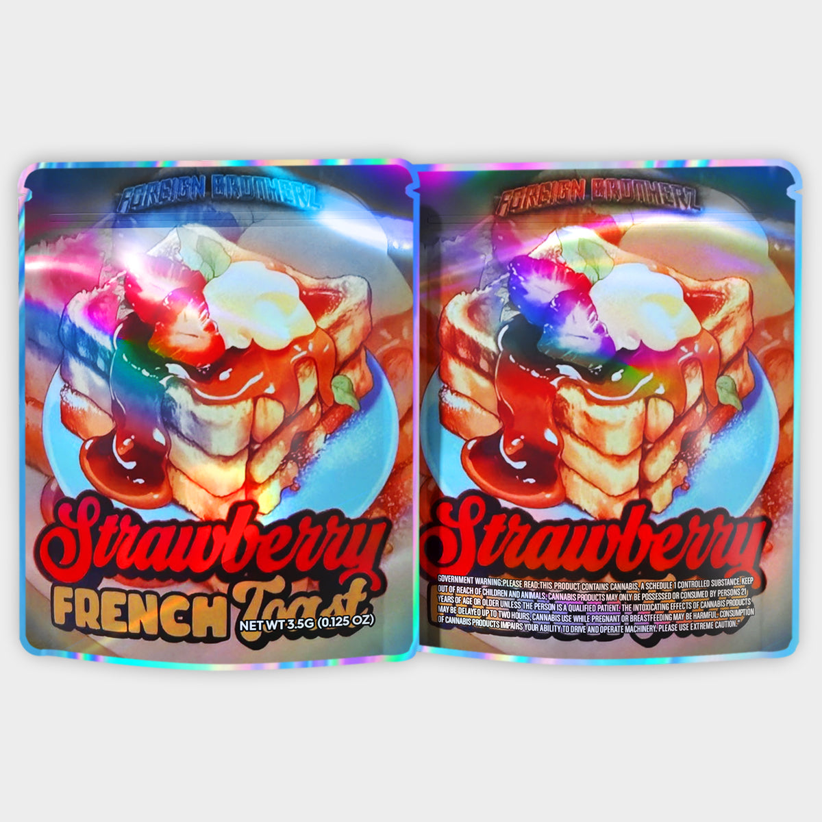 Strawberry French Toast 3.5G Mylar Bags