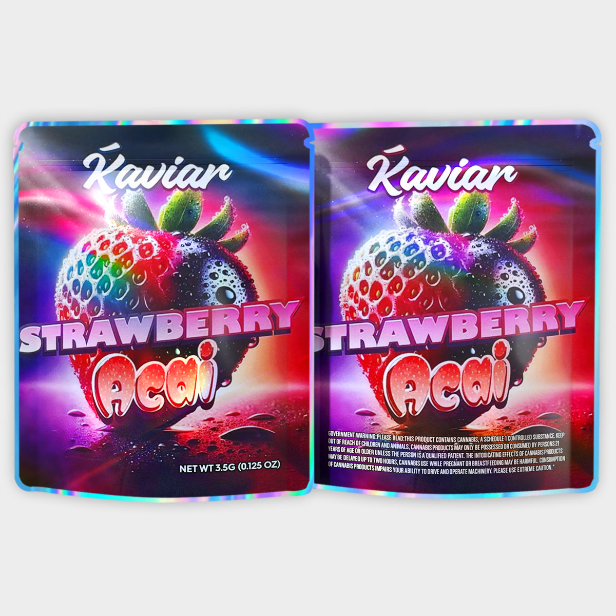 Kaviar Strawberry Acmi 3.5G Mylar Bags