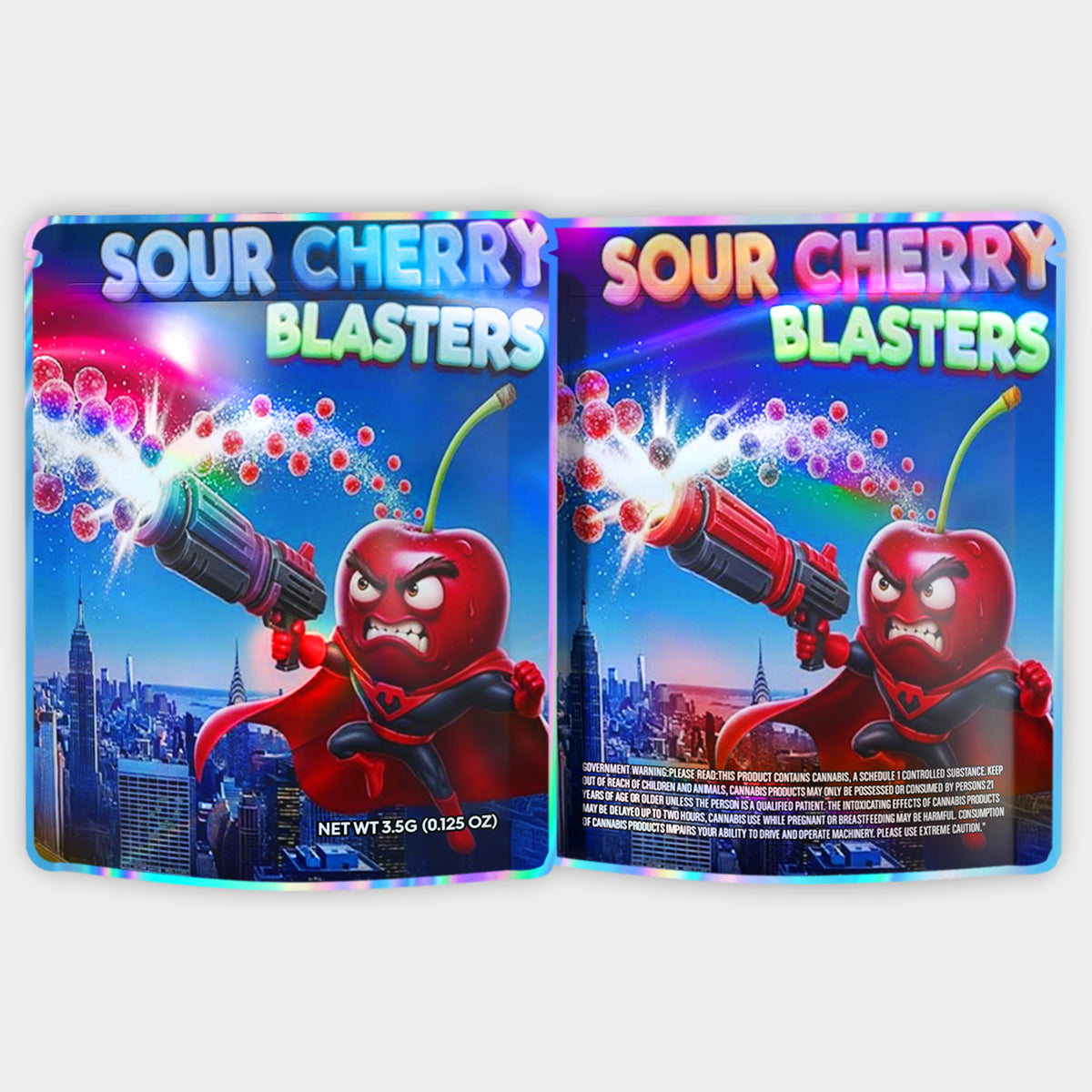 Sour Cherry Blasters 3.5G Mylar Bags