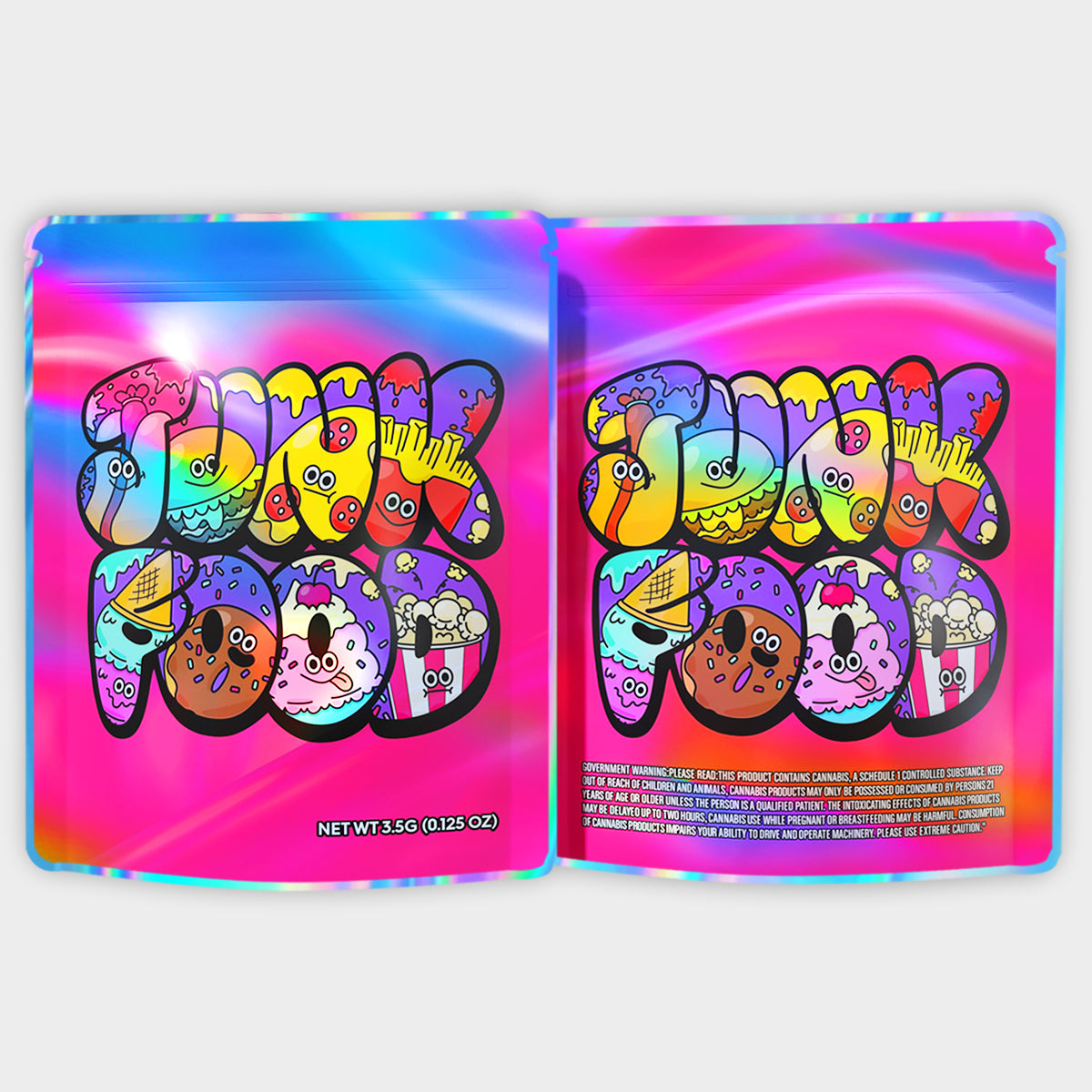 Junk Food 3.5G Mylar Bags