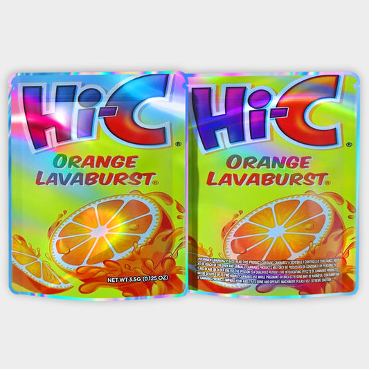 Hi-C Orange Lavaburst 3.5G Mylar Bags