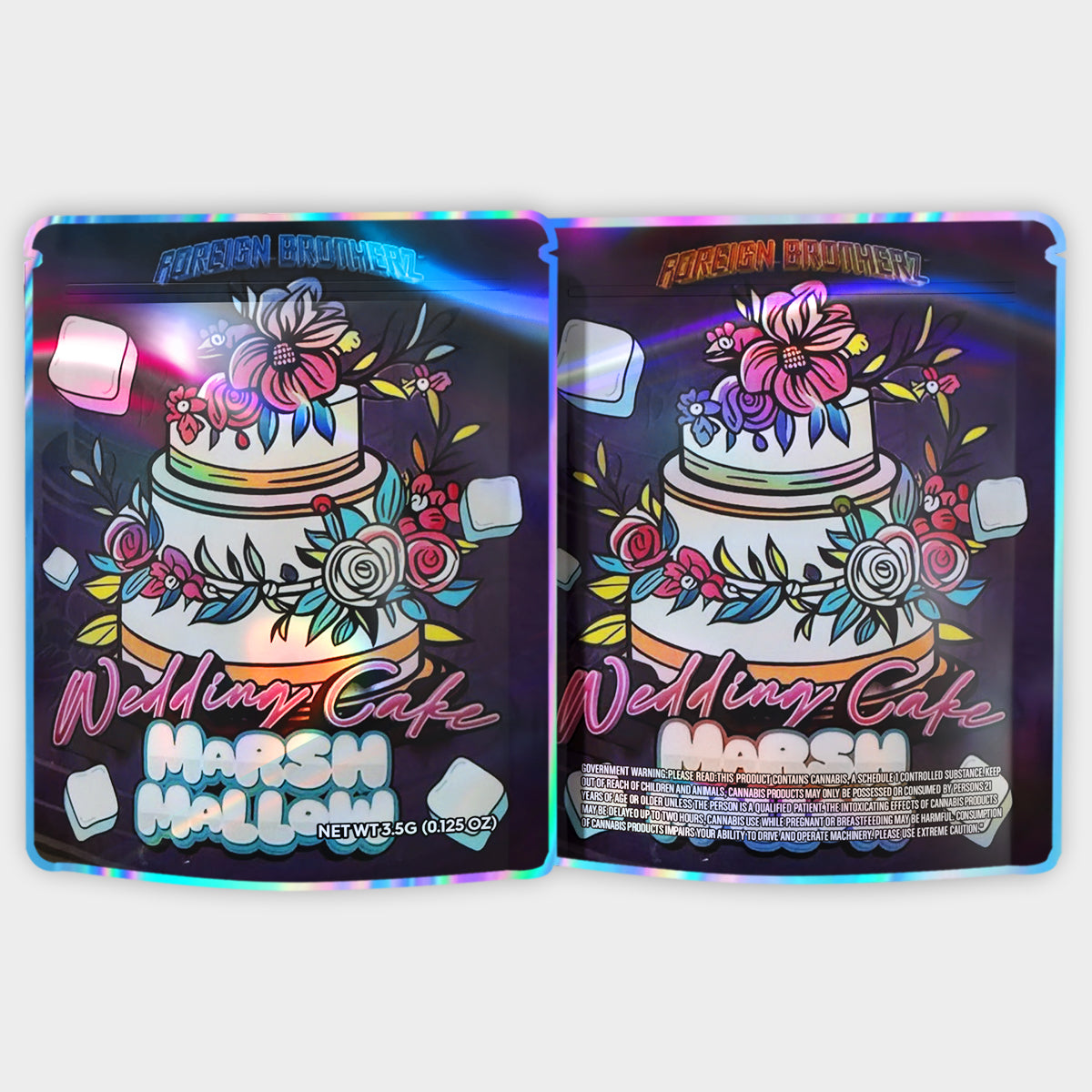 Wedding Cake Marsh Mallow 3.5G Mylar Bags