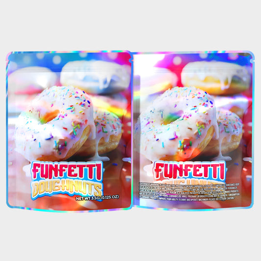 Funfetti Doughnuts 3.5G Mylar Bags