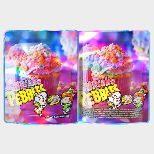 Cupcake Pebbles 3.5G Mylar Bags