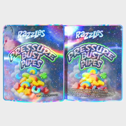 Razzles Pressure Bust Pipes 3.5G Mylar Bags