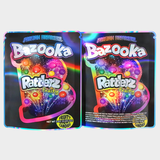 Bazooka Rattlerz Fruity 3.5G Mylar Bags