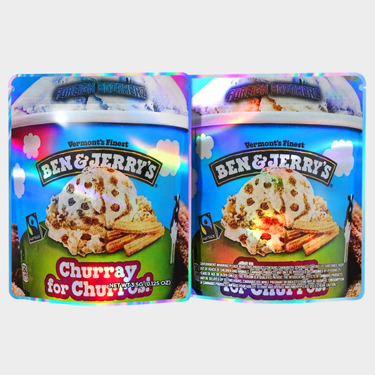 Ben & Jerry's Churray For Churros 3.5G Mylar Bags