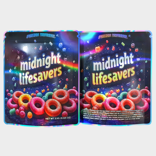 Midnight Lifesavers 3.5G Mylar Bags