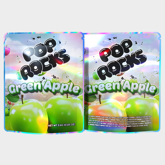 Pop Rocks Green Apple 3.5G Mylar Bags