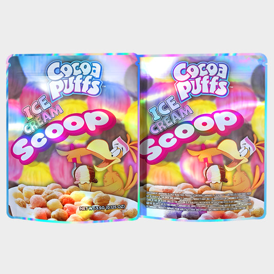 Cocoa Puffs Ice Cream Scoop 3.5G Mylar Bags