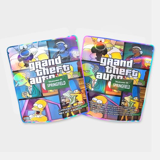 Grand Theft Auto Spring Field Mylar Bag 16 Oz (1lb)