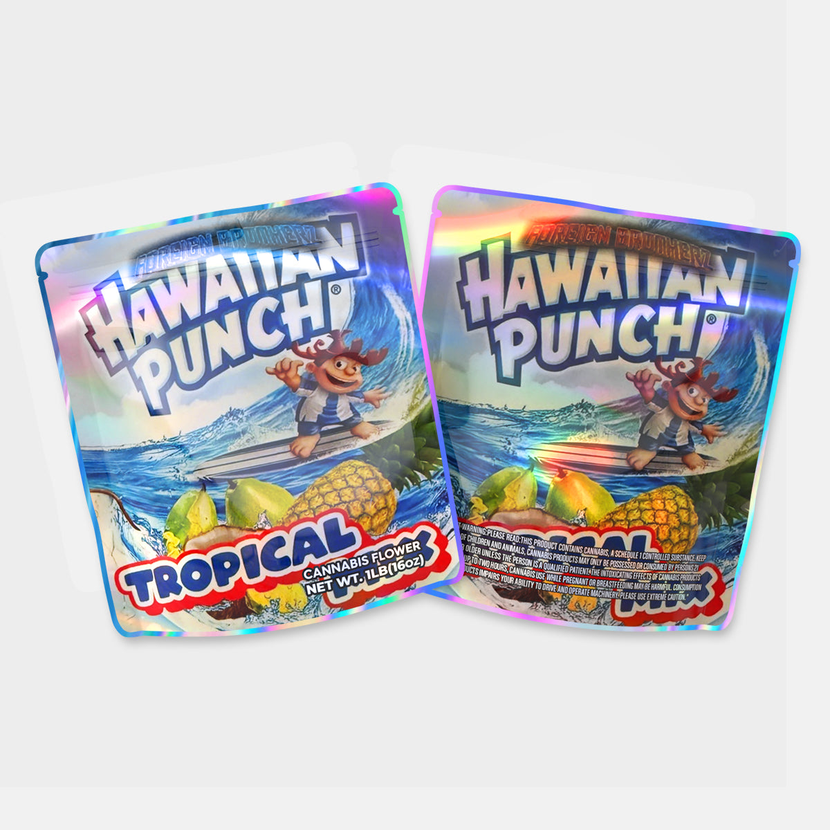 Hawaiian Punch Tropical Mylar Bag 16 Oz (1lb)