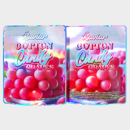 Kaviar Cotton Candy Grapes 3.5G Mylar Bags