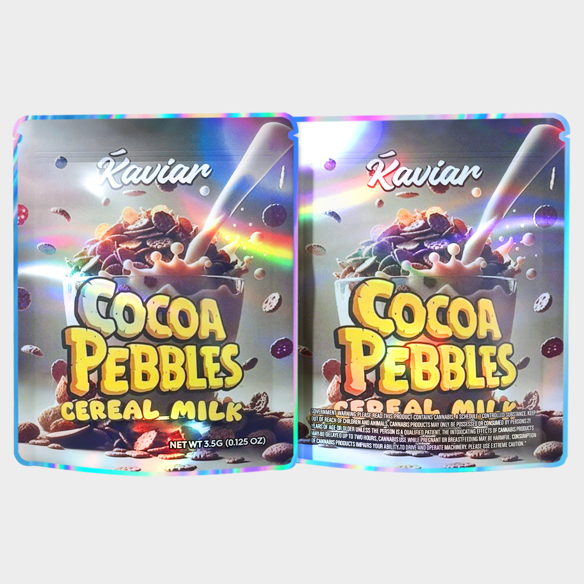 Kaviar Cocoa Febbles Cereal Milk 3.5G Mylar Bags