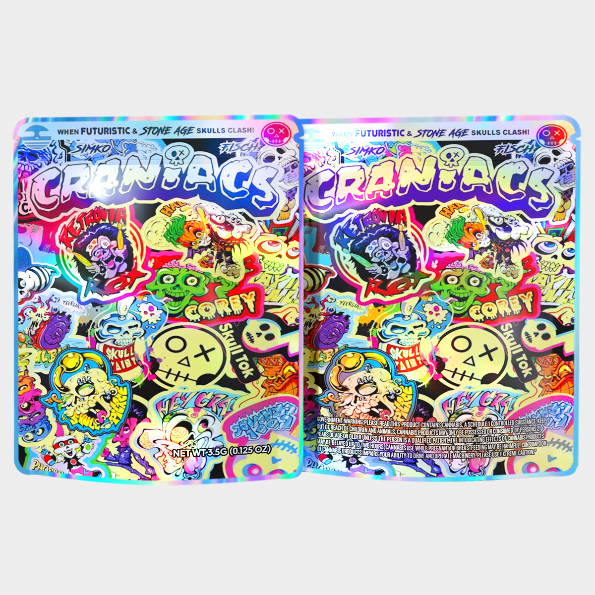 Craniacs Corey 3.5G Mylar Bags