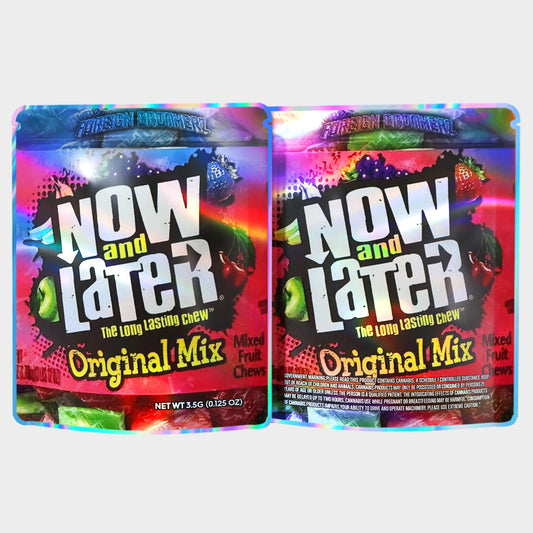 Now And Later Mixed Fruit Chews 3.5G Mylar Bags