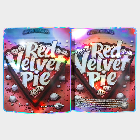 Red Velvet Pie 3.5G Mylar Bags