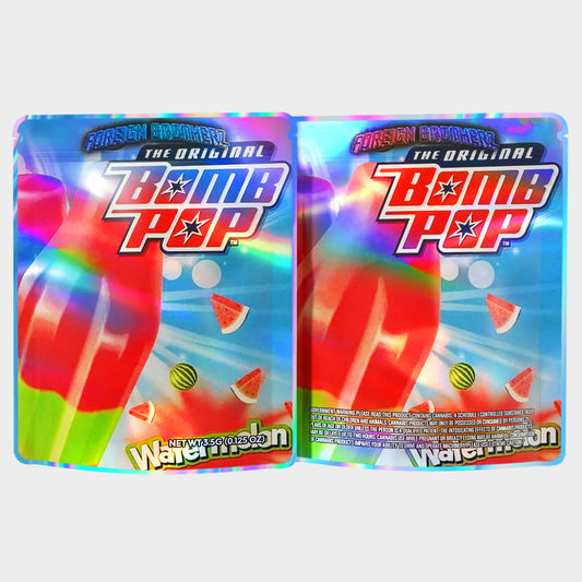 Bomb Pop Watemelon 3.5G Mylar Bags