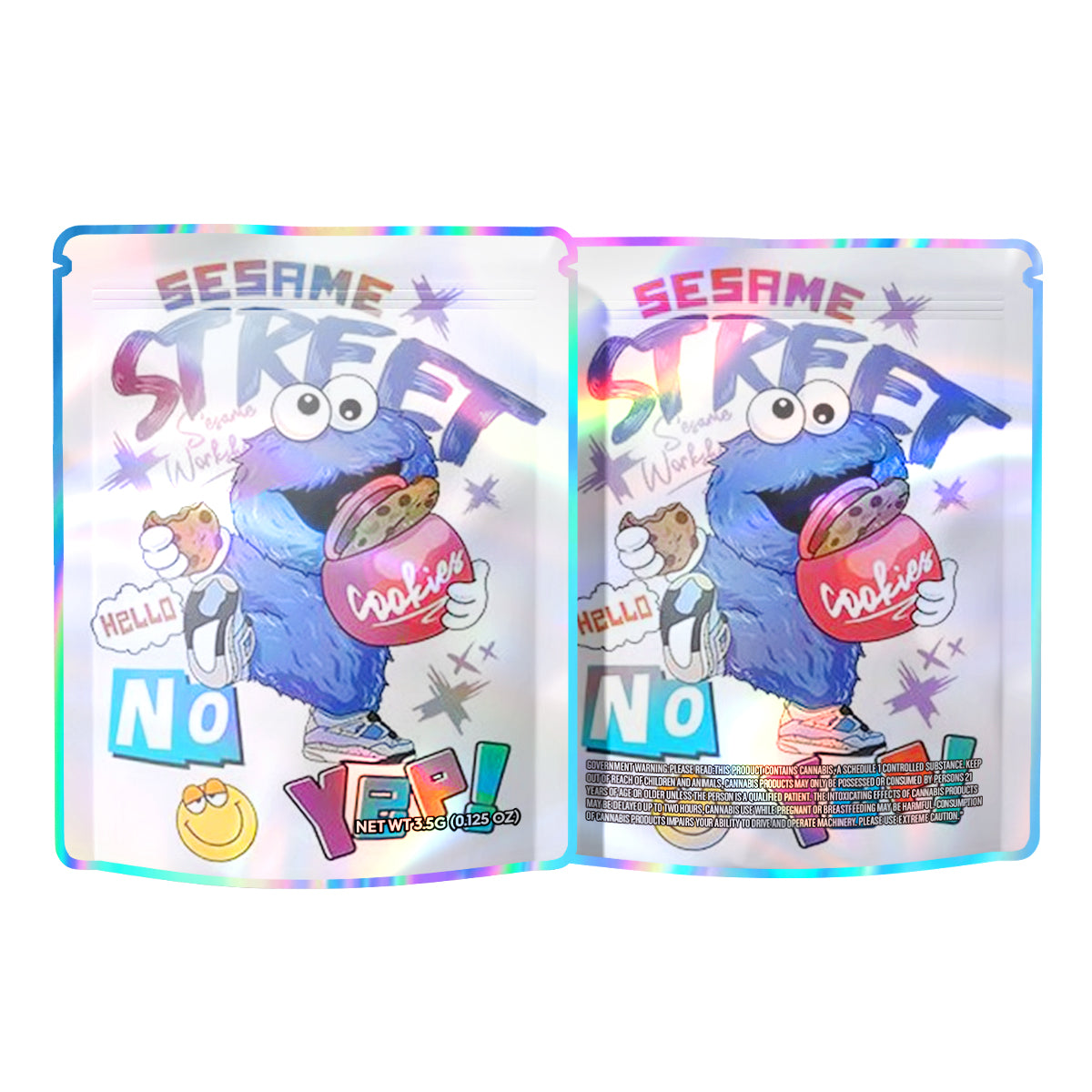 Sesame Street 3.5G Mylar Bags