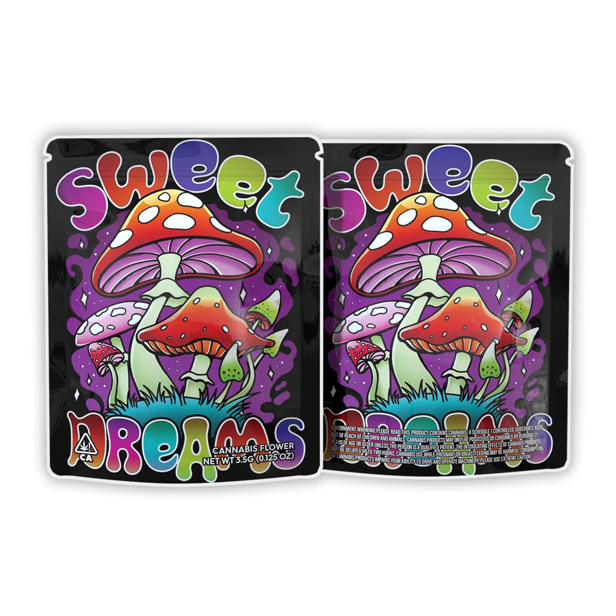 Sweet Dreams Weed Mylar Bags 3.5 Grams