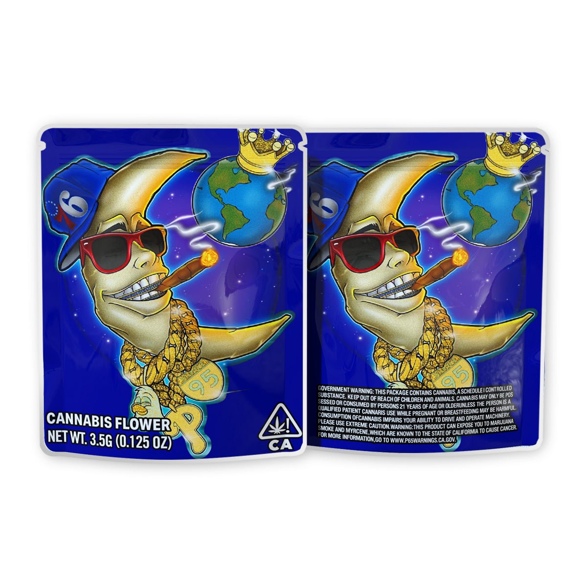 Moon Mylar Bags 3.5 Grams