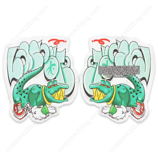 A Rich Crocodile SFX Weed Mylar Bags 3.5 Grams - Packaging & Storage