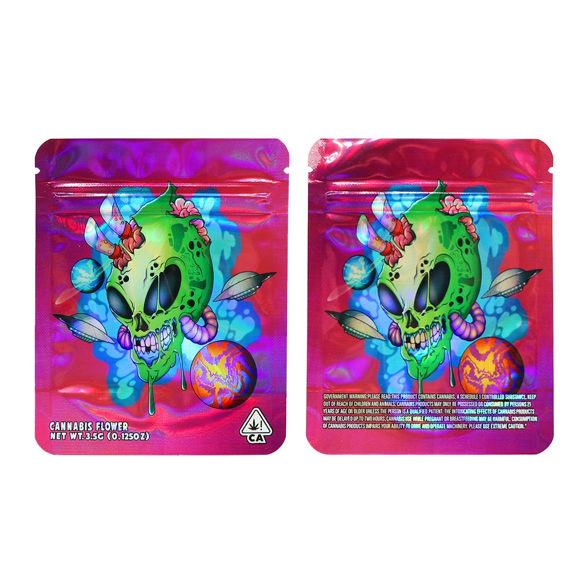 Alien Nebula Weed Mylar Bags 3.5 Grams