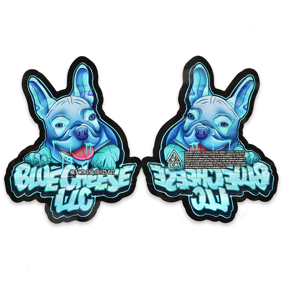 Blue Cheese LLC  3.5g Mylar Bags - Marijuana storage bags