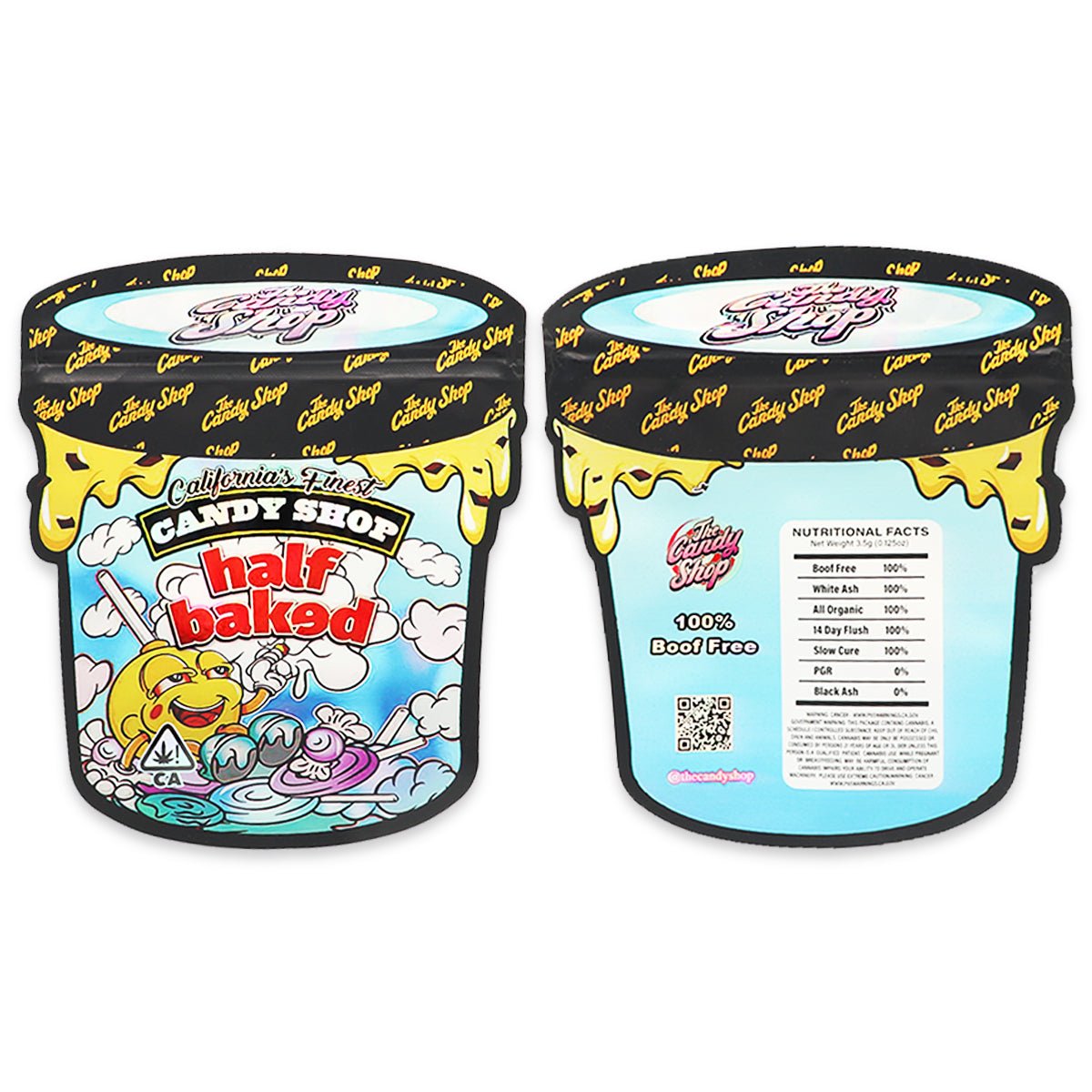 Candy Shop Half Baked Ice Cream Mylar Bags 3.5 Grams