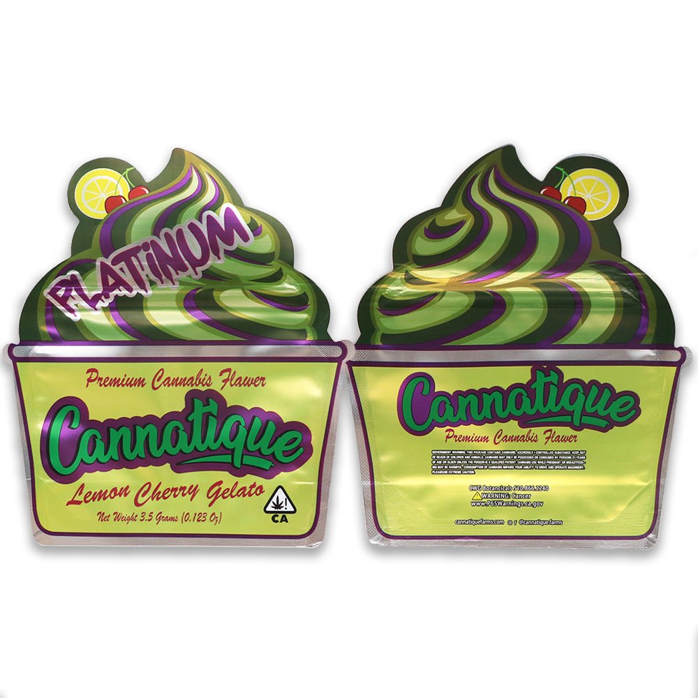Cannatique Gelato 3.5G Mylar Bags