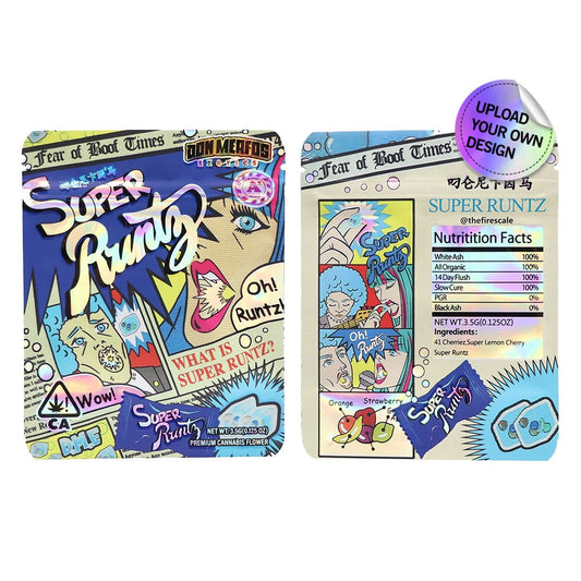 Custom 28g (1 Ounce) Mylar Sticker Bags