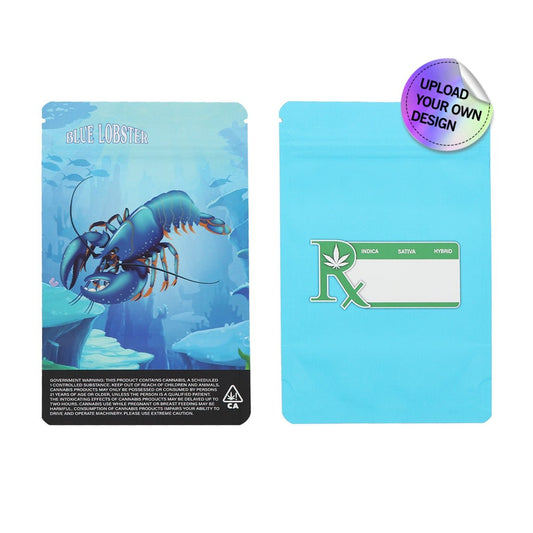 Custom 7g (1/4 Ounce) Mylar Sticker Bags