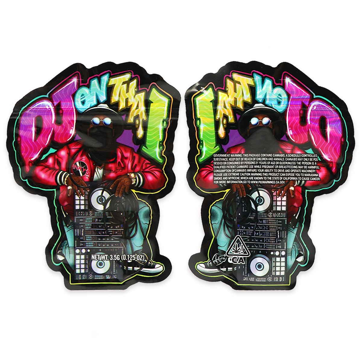 DJ ON THAT Holographic Mylar Bags 3.5 Grams