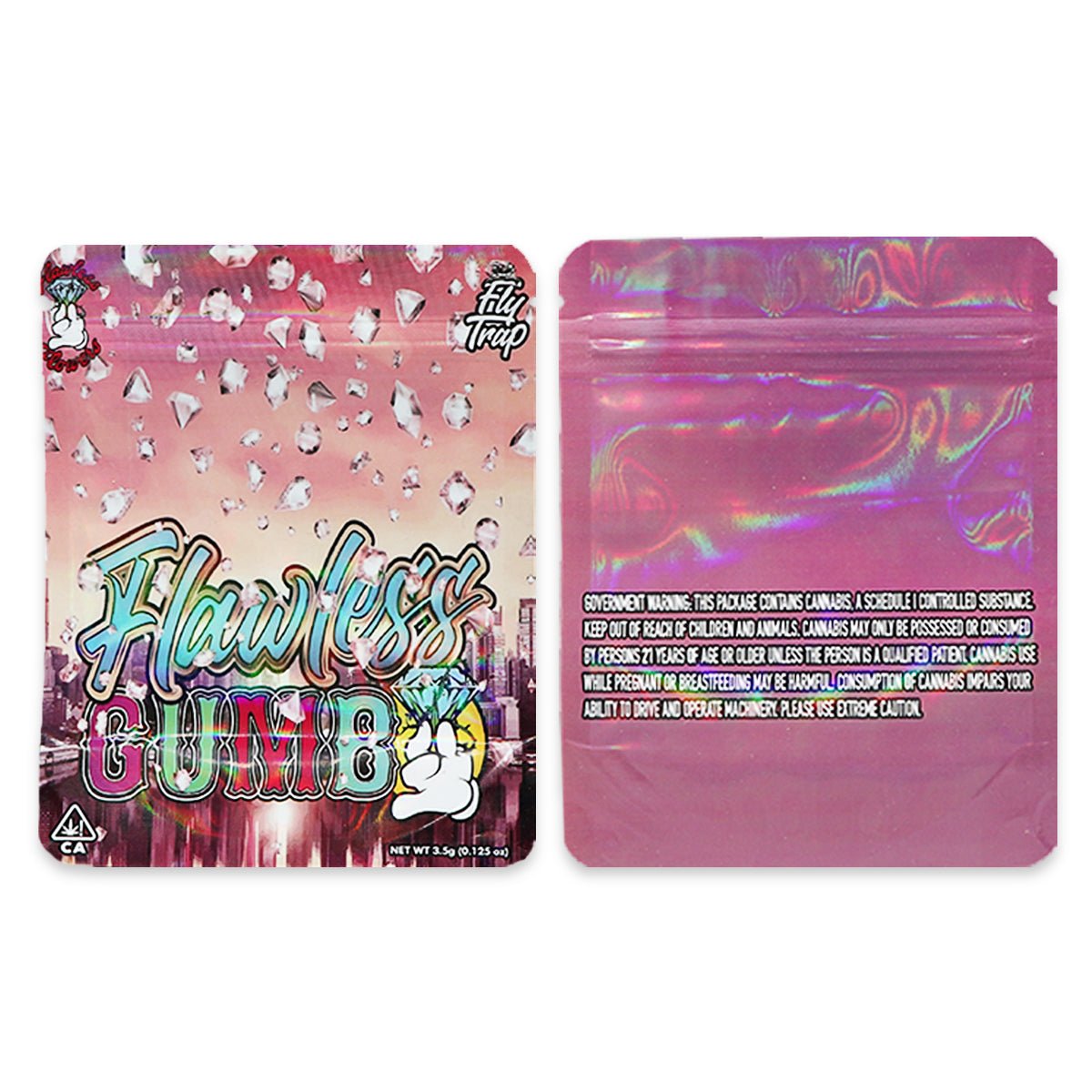 Gumbo Holographic Mylar Bags 3.5 Grams